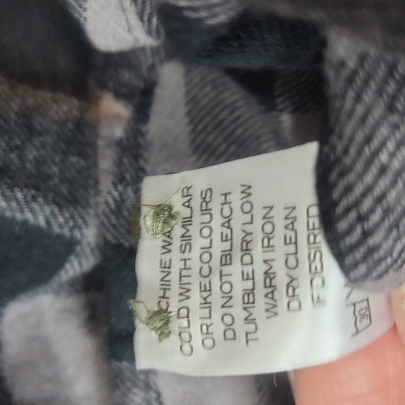 PACIFIC OUTFITTERS Black Gray Buffalo Check Plaid Cotton Flannel Button Down - Picture 6 of 11